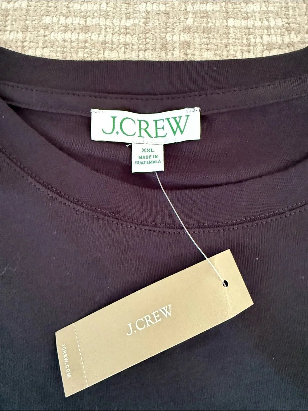 J. Crew Black Tiered Midi Dress